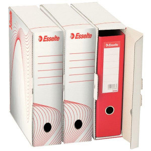 Cutie arhivare bibliorafturi Esselte Standard, carton ondulat. 97 mm