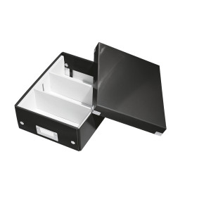 Cutie organizare Leitz Click & Store Mica, sistem de compartimentare, suport etichetă, design modern