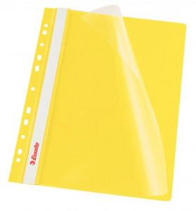Set 10 dosare plastic Esselte cu șină și multiperforații A4 – protecție și organizare documente