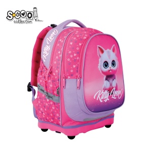 Ghiozdan anatomic KITTY LOVE - S-COOL, 39x33x18 cm2