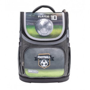 Ghiozdan neechipat Mini, Dimensiune 36x26x16 Cm, Motiv Football Player 10 + Cadou - Img 1