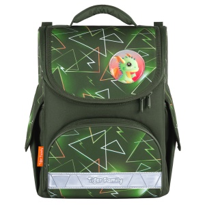 Ghiozdan neechipat Nature Quest Lite, dimensiune 35 x 31 x 19 cm, motiv Time for Power