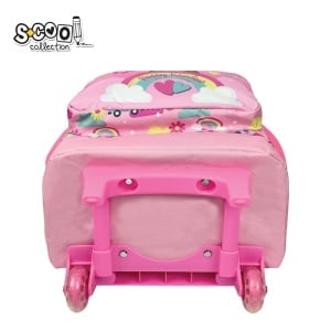 Ghiozdan Trolley HAPPY RAINBOW - S-COOL, 45x32x16.5 cm4