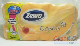 Hârtie igienică piersică, 8 role, 3 straturi, Zewa Peach