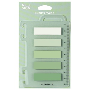Index adeziv plastic, 12x44mm 5 nuanțe, 20 file, Deli7