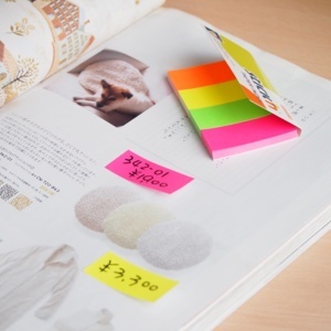 Index carton color Stick"n 4 culori neon, 50x20 mm, 4x50 file/set2