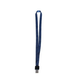 Lanyard textil, 15mm latime,clip metal, KEJEA - gri - Img 2
