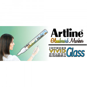 Marker pentru tablă de sticlă Artline Glassboard, vârf rotund 2.0mm2