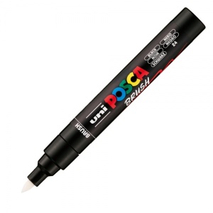 Marker UNI Posca PC-5BR, vârf pensulă, 1-4mm8