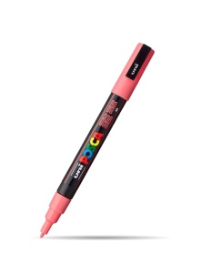 Marker vopsea Posca UNI PC-3M, vârf rotund, 0.9-1.3mm2