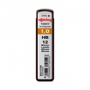 Mina Creion Mecanic Rotring Tikky 1.0 HB - Etui 12 Buc - Img 1