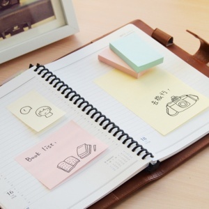 Notes autoadeziv Stick"n 3 culori pastel, 38x51 mm, 12 x 100 file/set4