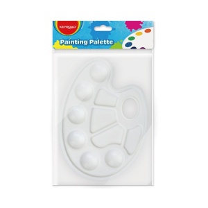 Paleta pictură Keyroad, 23.2cm, plastic, ovală