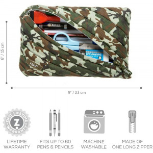 Penar cu fermoar, ZIPIT Camo Jumbo - camuflaj verde - Img 5