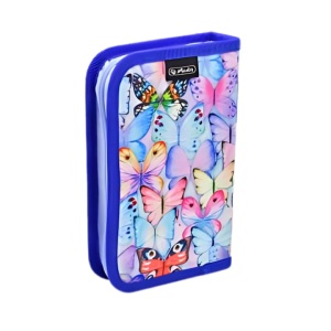 Penar neechipat cu 2 clape Herlitz, Motiv colorful butterflies