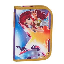 Penar neechipat fete, 1 fermoar, Dimensiuni 4x20x14cm, cu extensie,Core Line - design mov Friends Popstar Lego - Img 1