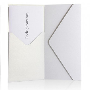 Plic DL pentru invitații, 220g, alb, Pearl2