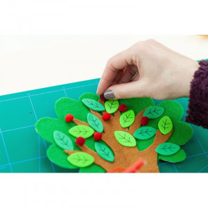 Pom - pom rosu degrade - Accesorii craft Daco - Img 2