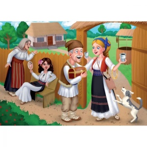 Puzzle 100 piese - Fata babei si fata mosneagului Noriel - Img 2
