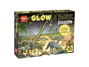 Puzzle Glow in the Dark – Dinozauri, 60 piese