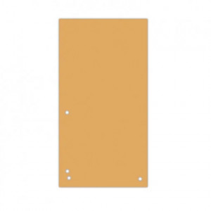 Separator carton DONAU Duo pentru biblioraft 105 x 235 mm 190g/mp set 100 buc, cu perforație dublă, ideal pentru organizare documente în bibliorafturi.