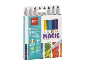 Set 8 Magic Markers – schimba culoarea, Ø 14.4 x 137 mm