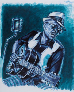 Set 8 markere Faber-castell Pitt artist pen, albastru3