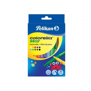 Set carioci Pelikan Colorella Star, 10 culori, blister carton