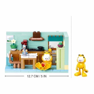 Set de constructie 194 piese, Bucataria lui Garfield - Sluban4