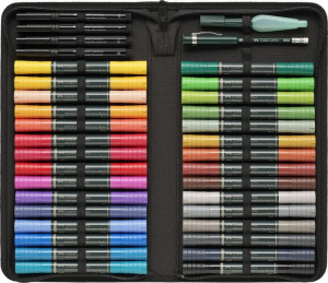 Set markere solubile Faber-Castell Albrecht Durer, 30 buc+ 4 buc  Pitt Artist Pens + Perfect Pencil + pensulă3