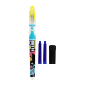 Stilou Strigo cerneală cu ștergere + 2 rezerve + dispozitiv curățare, în blister, Pop Art2