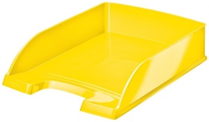 Tăviță documente simplă Leitz WOW A4 suprapozabil lucios - Img 2