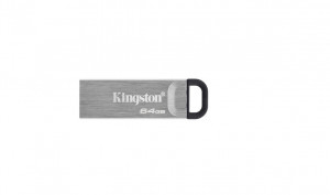 USB Flash Drive Kingston, DataTraveler Kyson, 64GB, USB 3.2, metalic
