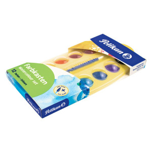 Acuarele Junior 12 culori + pensula, Pelikan