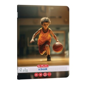 Caiet Herlitz motiv Sports, A5, 48 file, pătrățele2