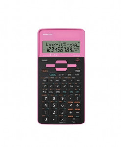 Calculator științific Sharp EL-531THBGR, 10 digits, 273 funcții, 161x80x15mm, dual power, negru/roz