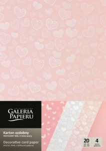 Carton Pastel Pink Mix A4, 200g/mp, 20coli/top2