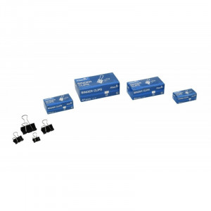 CLIPS METALIC, OFFICE COVER DIMENSIUNI 32MM, SET 12 - Img 2