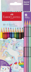 CREIOANE COLORATE 10+3 CULORI UNICORNI FABER-CASTELL - Img 1
