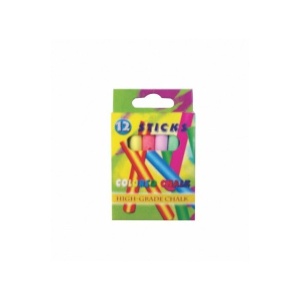Cretă color CNX, 6 culori, set 12 buc