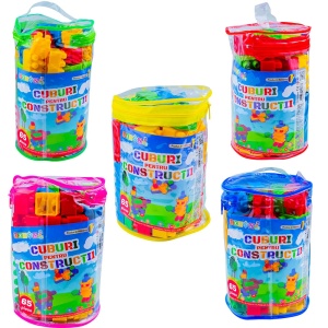 Cuburi Robentoys, 65 piese