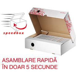 Cutie arhivare cEsselte Speedbox Eco, arton reciclat, 80 mm, A42