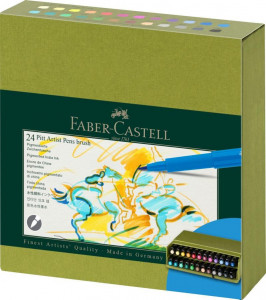 Cutie Pitt Artist Pen Faber-Castell Studio 2024, 24 buc
