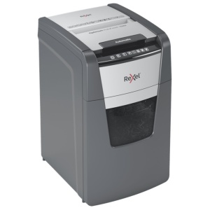 Distrugator de documente automat REXEL OPTIMUM 150M, P5, micro-cut (particule), 150 coli, cos 44l, negru2