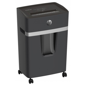 Distrugător de documente HP Pro Shredder 10MC - 10 coli, micro cut (2 x 15mm), nivel securitate 54