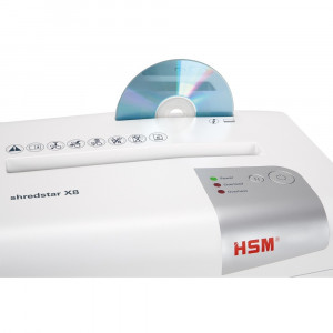 Distrugător de documente HSM ShredStar X 8 - 8 coli - cross cut (4.5 x 30mm) - nivel securitate 45