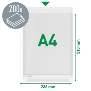 Filă protecție cu burduf Jumbo Leitz, A4, 170 microni, 10 buc/set4