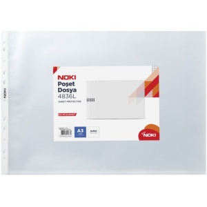 Filă protecție transparentă Noki, A3, 100 microni, 25 buc/set