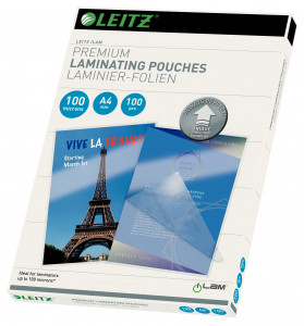 Folie LEITZ UDT pentru laminare la cald, A4, 100 microni, 100 folii/top