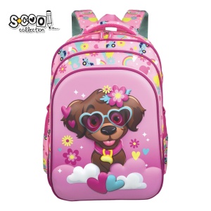 Ghiozdan 3D ergonomic HAPPY RAINBOW - S-COOL, 43x30x22 cm
